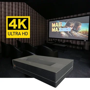 180-дюймовый 150-дюймовый HDR10 Ultra Short Throw UHD Ultra Hd Movie Android 10 Родной 4k Кинотеатр Лазерный Проектор 4k