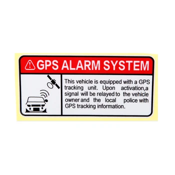 1шт 10x4,9 см Предупреждающая система GPS слежения, сигнализация, автомобильные наклейки, противоугонные наклейки, светоотражающие автомобильные наклейки для мотоциклов