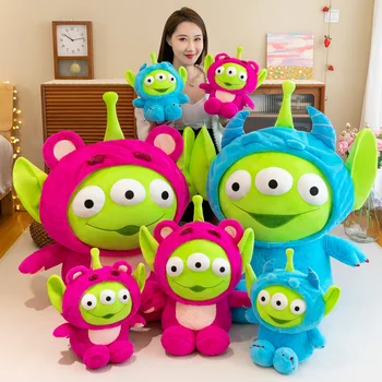 1шт Плюшевые куклы Disney Bear для детей 35-60 см, плюшевые игрушки с инопланетянами, мультяшный персонаж, мягкий подарок для девочек