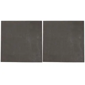 2шт Высокочистый Углерод Графитовый лист 100 × 100 × 2 мм Электродная пластина Анодная панель