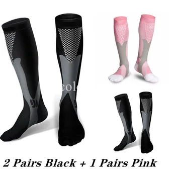 3 ПАРЫ компрессионных чулок Calcetines, спортивные Мужские и женские носки для кормления с градуировкой варикозных вен, компрессионные носки для бега