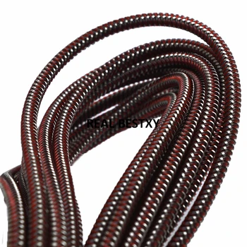 5 м/лот приблизительно 6 мм красного цвета плетеные пластиковые струны шнуры для изготовления браслетов пластиковые шнуры из стальной проволоки для изготовления ювелирных изделий своими руками