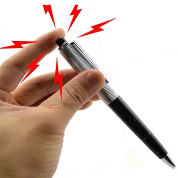 5шт Креативная ручка для поражения электрическим током, батарейка в комплекте, Игрушка, утилита, гаджет, шутка, забавный розыгрыш, трюк, новинка, лучший подарок друга