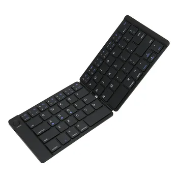65 клавиш беспроводной складной клавиатуры Bluetooth Интерфейс Type C Карманная клавиатура Bluetooth из искусственной кожи для ноутбука планшета