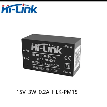 Hi-Link HLK-PM15 мини-размер, высокоэффективная безопасная изоляция, силовой трансформатор переменного/постоянного тока мощностью 15 В, 3 Вт, 2 А на выходе