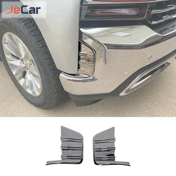 JeCar ABS Хромированная Наклейка на Боковое Украшение Переднего Бампера для Chevy Silverado/GMC/SIERRA 2019 Up Аксессуары Для Экстерьера Автомобиля