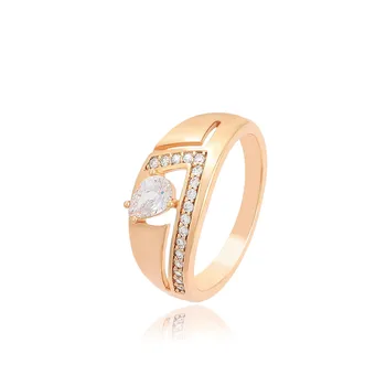 MxGxFam Европа Модные кольца для женщин 18 позолоченный цвет золота AAA + кубический циркон Ювелирные изделия без никеля