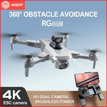 RG108 Drone 4K Профессиональная HD ESC Камера 5G WIFI GPS Бесщеточный Мотор 360 ° Предотвращение Препятствий Складной Дрон FPV Квадрокоптер Игрушки