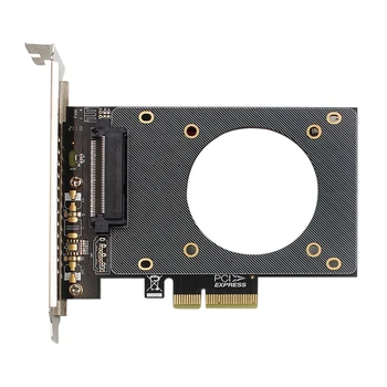 U.2 SFF-8639 К плате расширения PCI-E X4 С мощным тепловыделением Карта Райзера Карта адаптера расширения Поддержка SSD GEN4