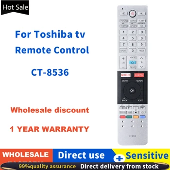 ZF применяется к CT-8536 для телевизора Toshiba с Netflix Google Play Key 49u7750 55u775075u7750 Без замены голоса на Пульте дистанционного управления