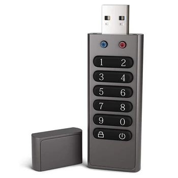 Безопасный USB-накопитель, Volkcam 32 ГБ Зашифрованный USB-накопитель, аппаратный пароль, Карта памяти с клавиатурой, U-диск Флэш