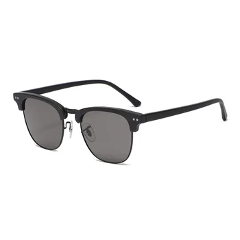 Брендовые Солнцезащитные очки с высококачественными поляризованными линзами UV400, мужские солнцезащитные очки в винтажной алюминиевой оправе, Очки с выпученными глазами, Аксессуары для мужчин