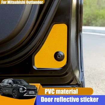 Для Mitsubishi Outlander 2023 Наклейка с подсветкой двери светоотражающая полоса предупреждение о электроприводе задней двери