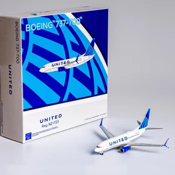 Изготовленная под давлением в масштабе 1: 400 United Airlines B737-700, имитационная модель самолета из сплава, Сувенирное украшение, Подарочный дисплей, Коллекционная игрушка