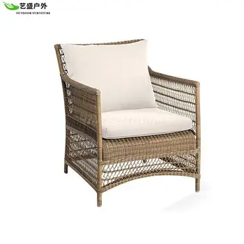 Изготовленный на заказ Ротанговый диван во внутреннем дворе, кресло из ротанга для отдыха в Американском саду, открытая терраса, водонепроницаемый Солнцезащитный крем из ротанга
