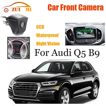 Камера с Логотипом CCD Ночного Видения Для Парковки автомобиля с Видом спереди Широкоугольная 170 ° Водонепроницаемая Для Audi Q5 B9 2016 ~ 2018