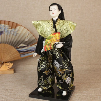 Кукла-человек, японская кукла-самурай, модель шелкового человека-ниндзя, японские поделки, украшения для куклы-кимоно, украшения для магазина домашней кулинарии