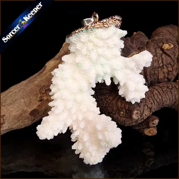 Натуральный Камень Необработанный Белый Коралловый Кулон Ожерелье Druzy Drusy Elestial Skeletal Cluster Образец Подходит Для Изготовления Ювелирных Изделий AA363
