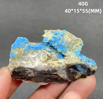 НОВИНКА! 40 г натурального редкого синего цианотрихита, образцы минералов, камни и кристаллы, целебные кристаллы, кварц, драгоценный камень