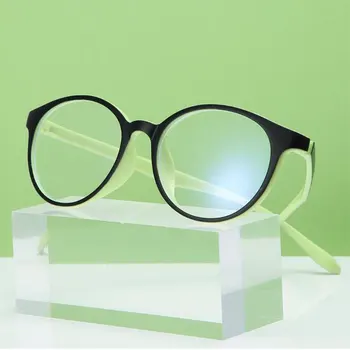 Новые маленькие круглые очки в оправе Оптические Компьютерные очки Винтажные Мужские Женские очки В оправе Прозрачные Плоские легкие очки