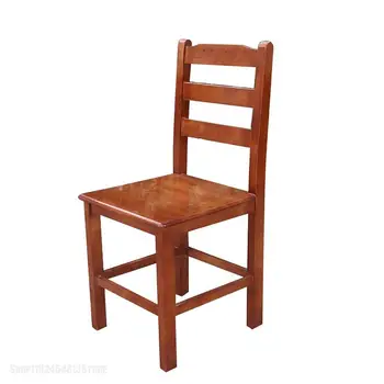 Обеденный стул из массива дерева, письменный стул, стул для домашнего компьютера, стул для спальни, стул для учебы, удобное офисное кресло для сидячего образа жизни