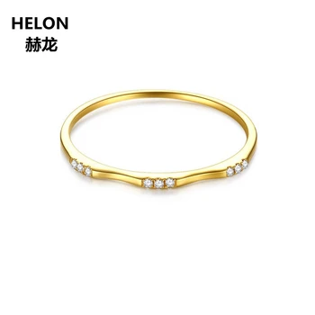 Обручальное кольцо с натуральными бриллиантами 1000% SI/H, женское Обручальное кольцо из желтого золота 14 карат, изысканные ювелирные изделия
