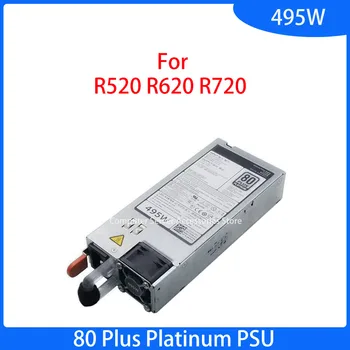 Оригинал для R520 R620 R720 495 Вт REV A01 80 Plus Platinum PSU 0N24MJ 03GHW3 Серверный Блок питания 3GHW3 N24MJ D495E-S0 F495E-S0