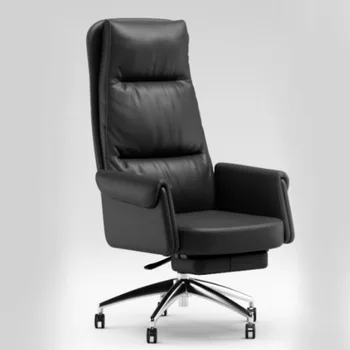 Офисное кресло Boss 2023, высококачественное кресло Siesta из натуральной кожи, Мягкое компьютерное поворотное сиденье