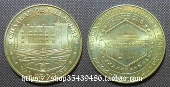 Памятная медаль замка Верондри французского монетного двора 2010 года