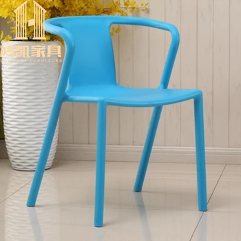 Пластиковый Подлокотник для кресла Nordic Leisure, кафе, Столовая, Современный магазин, Уличная Садовая Ресторанная мебель