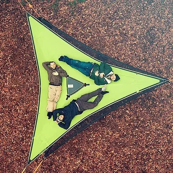 Портативный Треугольный Гамак, Воздушный Коврик для нескольких человек, Удобная Уличная палатка на дереве, Кемпинг, Гамак для сна, Переносная Подвесная кровать