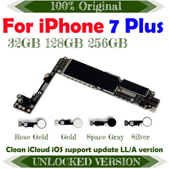 Розовое Золото Серебро, Чистая Логическая Плата iCloud Система iOS Lte 4G Wcdma Gsm Сетевая Плата Для Iphone 7 Plus Материнская Плата Plate MB