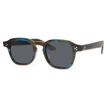 Солнцезащитные очки Женские Мужские солнцезащитные очки в большой квадратной ацетатной оправе, Поляризованные линзы UV400, простой дизайн, винтаж, несколько стилей