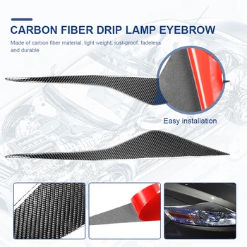 Украшение для бровей из углеродного волокна, накладка для бровей, наклейки для бровей, накладка для век, наклейка для BMW E92 E93