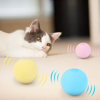 Умные игрушки для кошек, интерактивный мяч, плюшевая электрическая игрушка для дрессировки кошачьей мяты, котенок, звукоусилитель, игрушка для домашних животных, игрушка-мяч для кошек