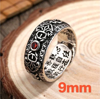 Эффектное кольцо, модный тренд 2022, новое изысканное кольцо для пар 925 пробы, открытое на кольце, тайское серебро, ретро-крутые украшения на кольце.