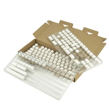 Ящик для хранения брелоков, 3 Слоя, Пылезащитная Прозрачная крышка с разделителями, Набор Органайзеров для клавиатуры Keycap Collection